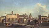 Ippolito Caffi Canvas Paintings - A View Of The Forum